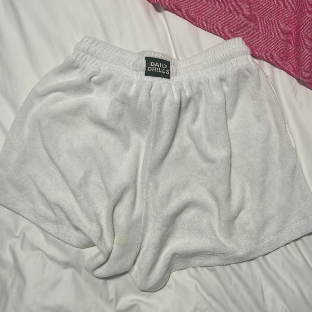 White Daily Drills shorts